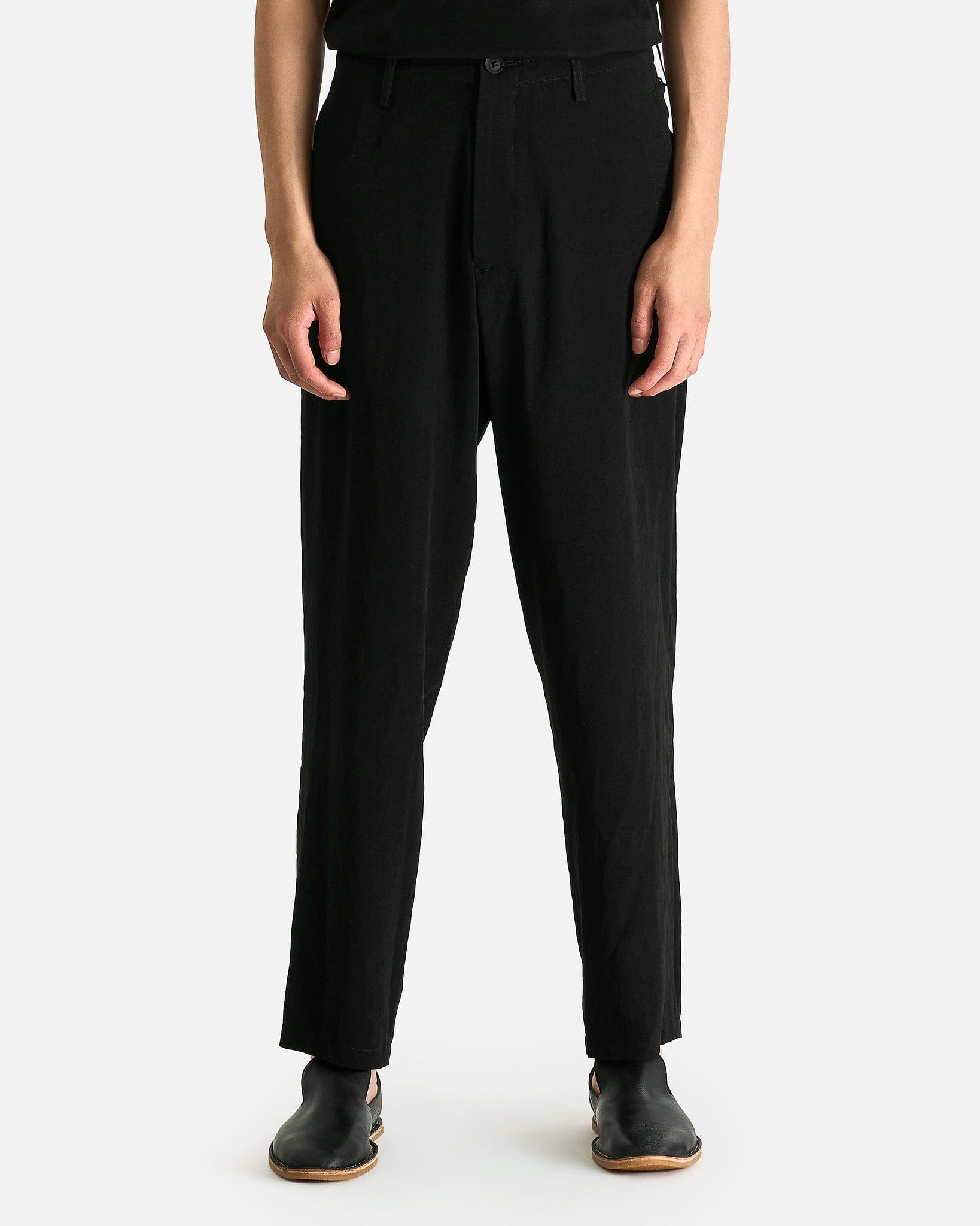 Yohji Yamamoto Pour Homme Men's Pants Slim Pants in Black