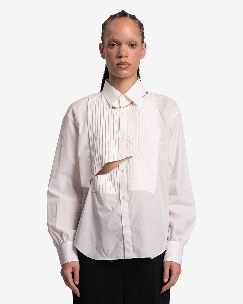 Undercover Women Tops Slit Detail Button-Up in White