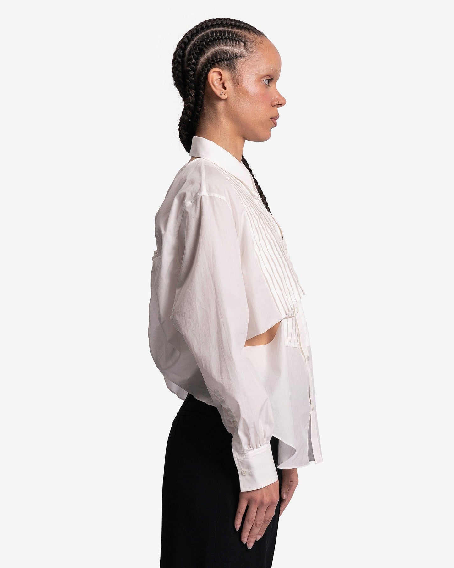 Undercover Women Tops Slit Detail Button-Up in White