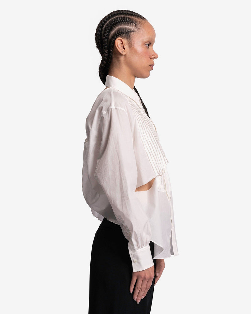 Undercover Women Tops Slit Detail Button-Up in White