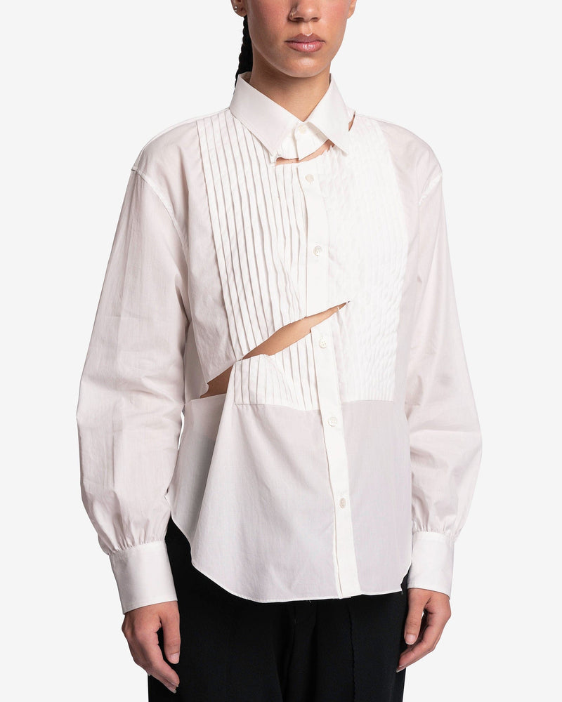 Undercover Women Tops Slit Detail Button-Up in White
