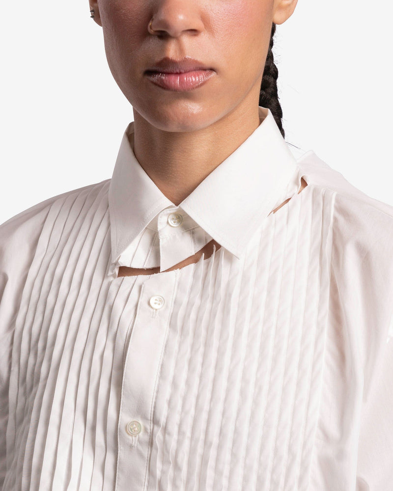 Undercover Women Tops Slit Detail Button-Up in White