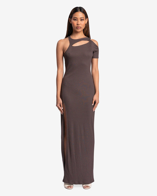 Eckhaus Latta Women Dresses Slit Dress in Grey