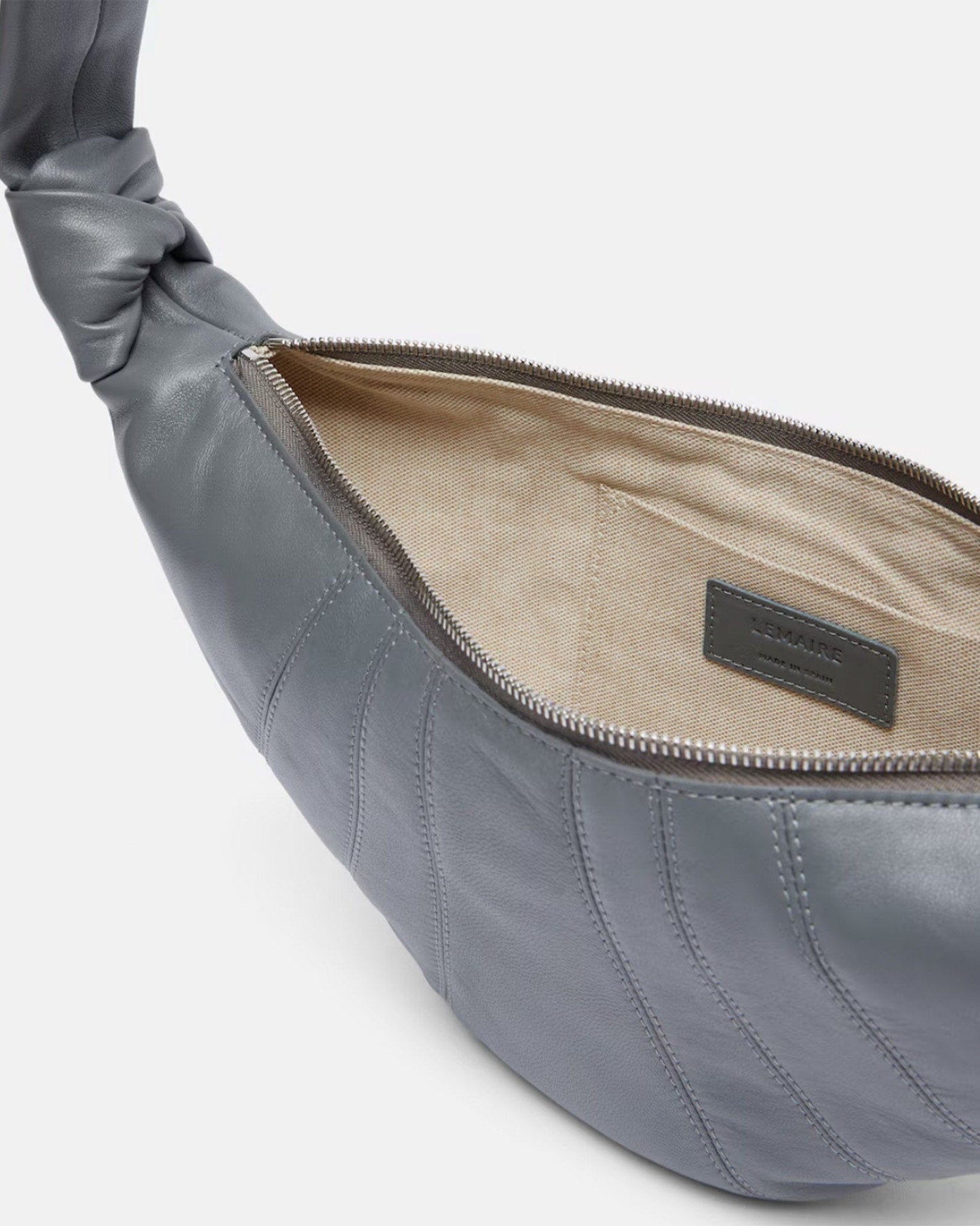 LEMAIRE Men's Bags OS Small Croissant Bag in Smoked Pearl