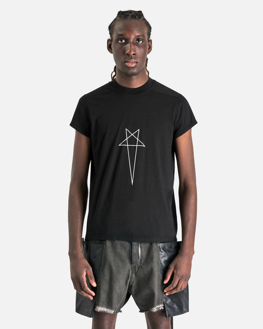 Rick Owens DRKSHDW Men's Shirts Small Level T in Black/Milk