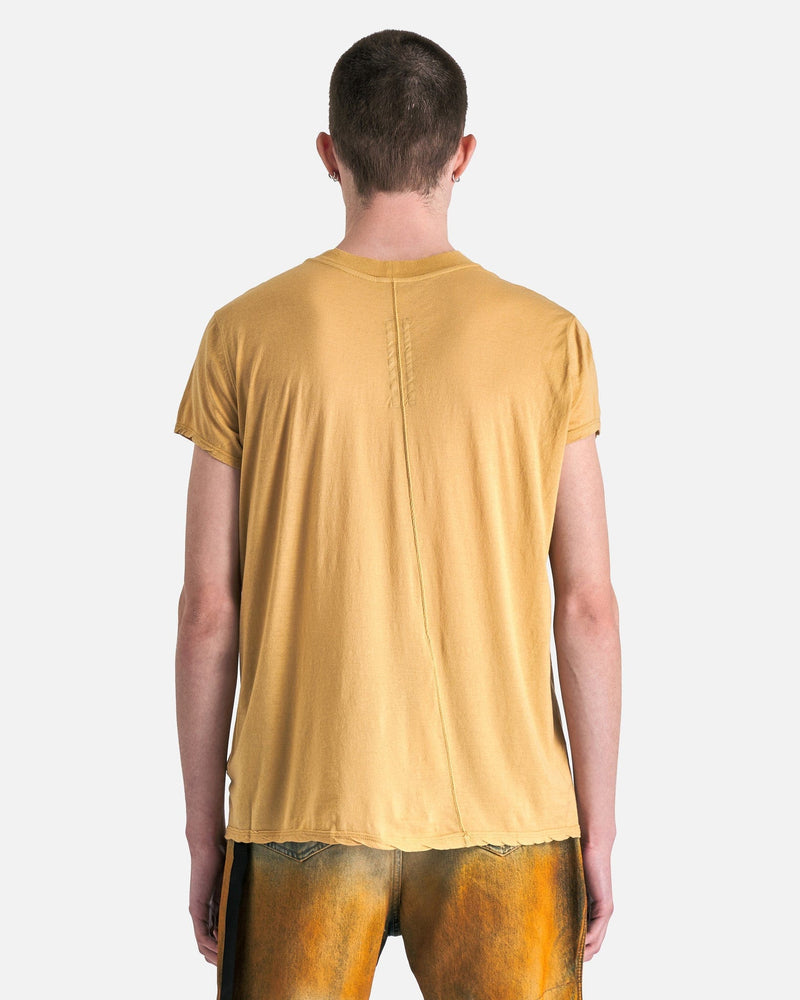 Rick Owens DRKSHDW Men's Shirts Small Level T-Shirt in Mustard