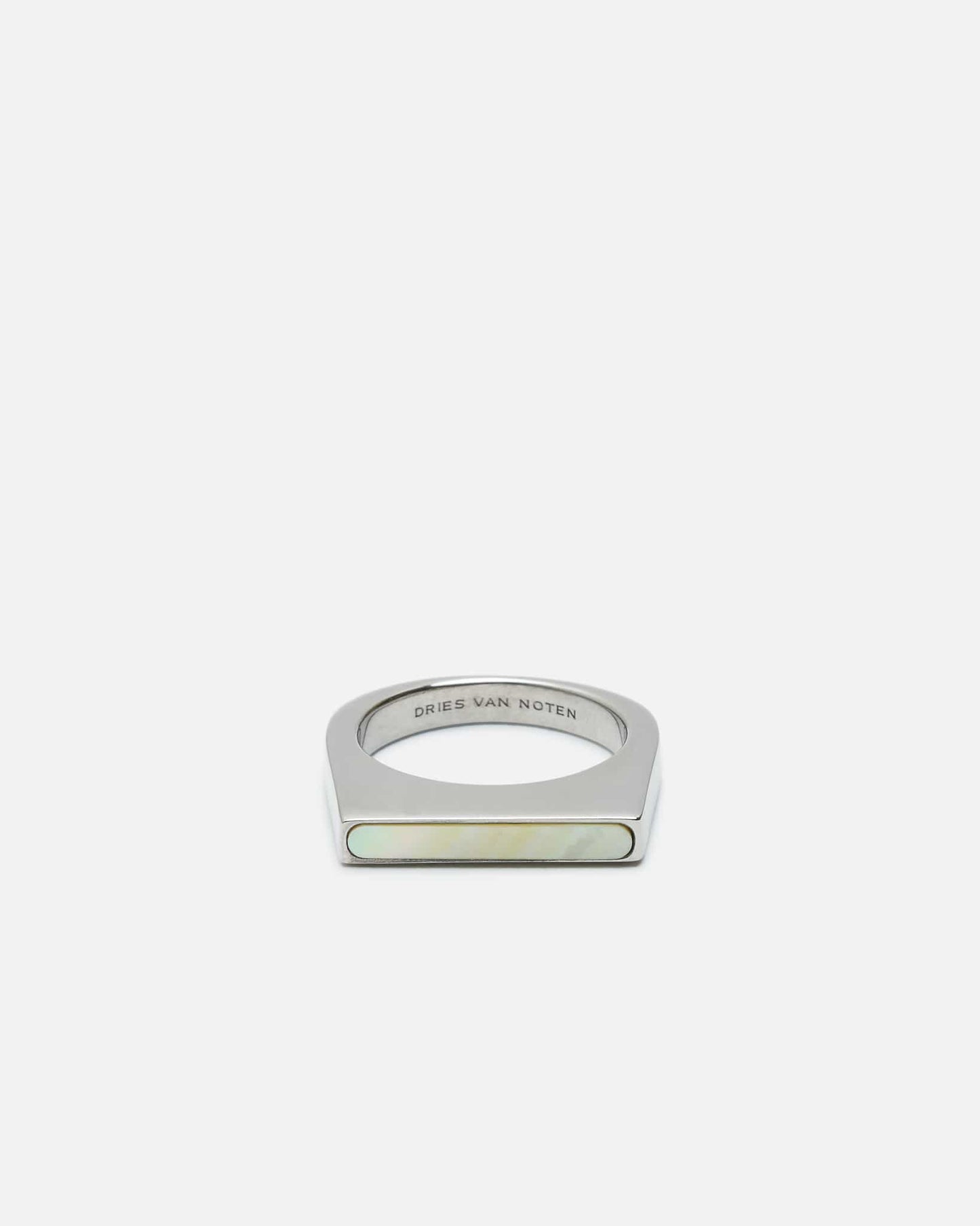 Dries Van Noten Jewelry M Small Signet Ring in Ivory