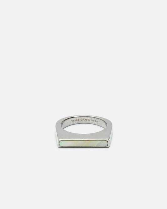Dries Van Noten Jewelry M Small Signet Ring in Ivory