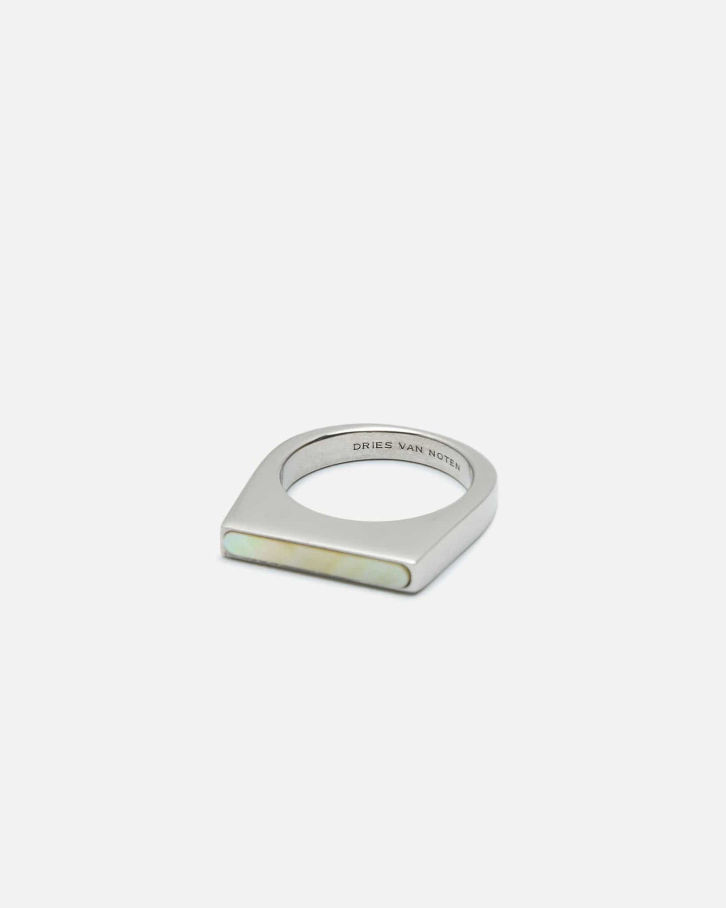 Dries Van Noten Jewelry M Small Signet Ring in Ivory