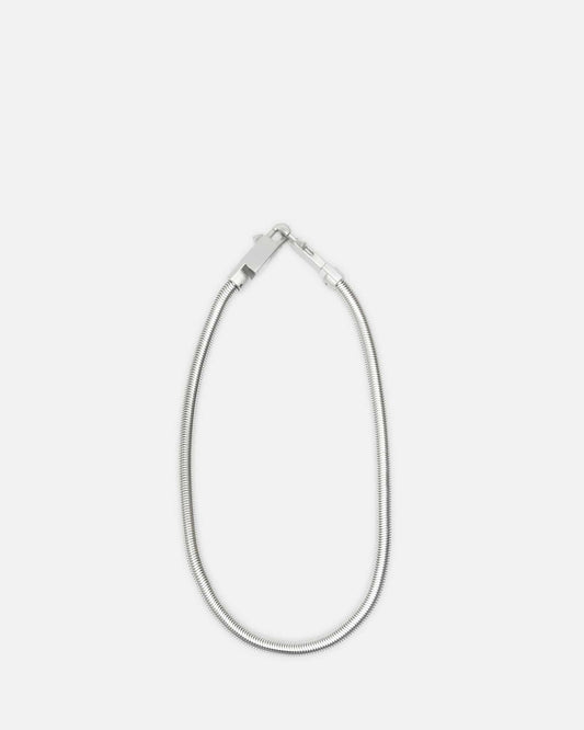 Rick Owens Jewelry OS Snake Chain in Palladium