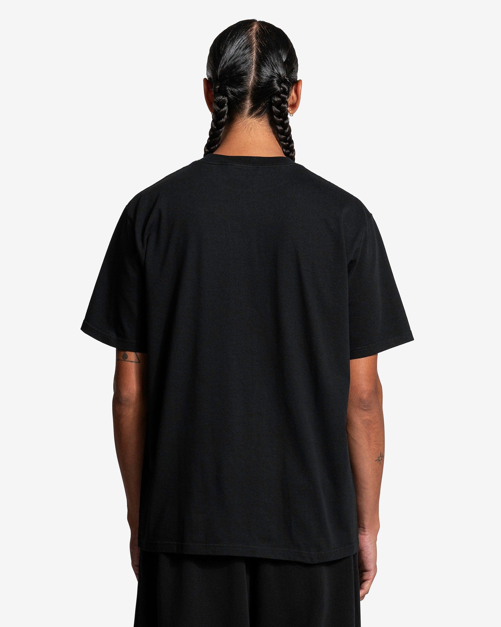 LU'U DAN Men's T-Shirts 'Snake In The City' Graphic T-Shirt in Black