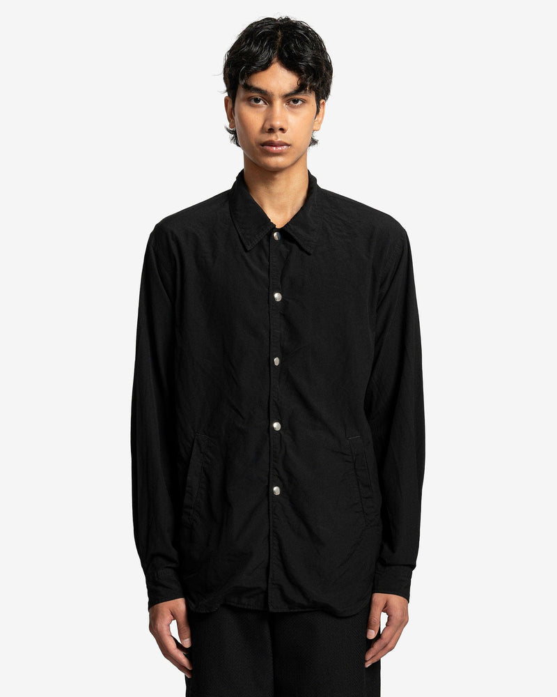 Comme des Garcons Homme Deux Men's Shirts Snap Button Detail Shirt in Black