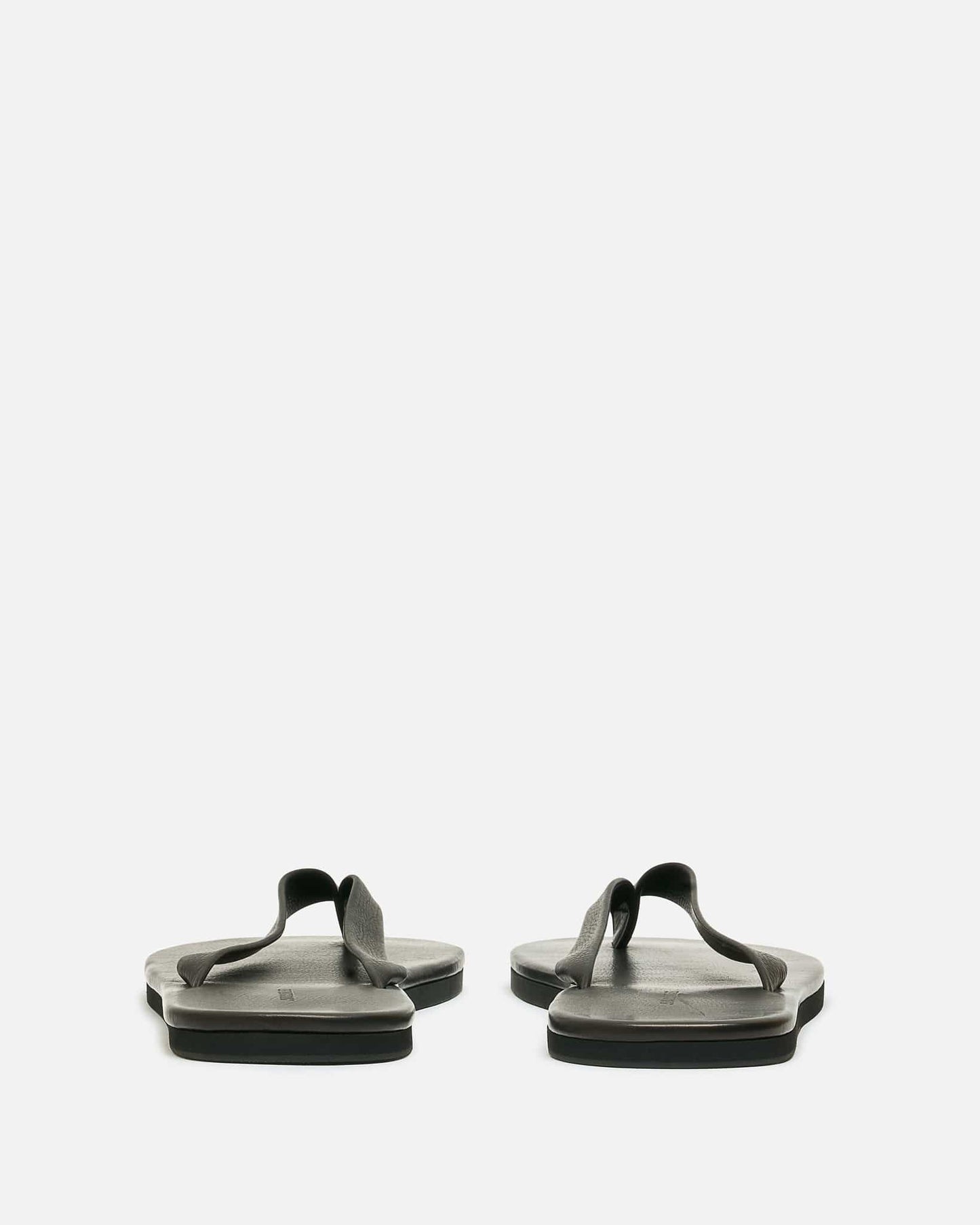 Auralee Men's Shoes Soft Leather Flip-Flops in Black