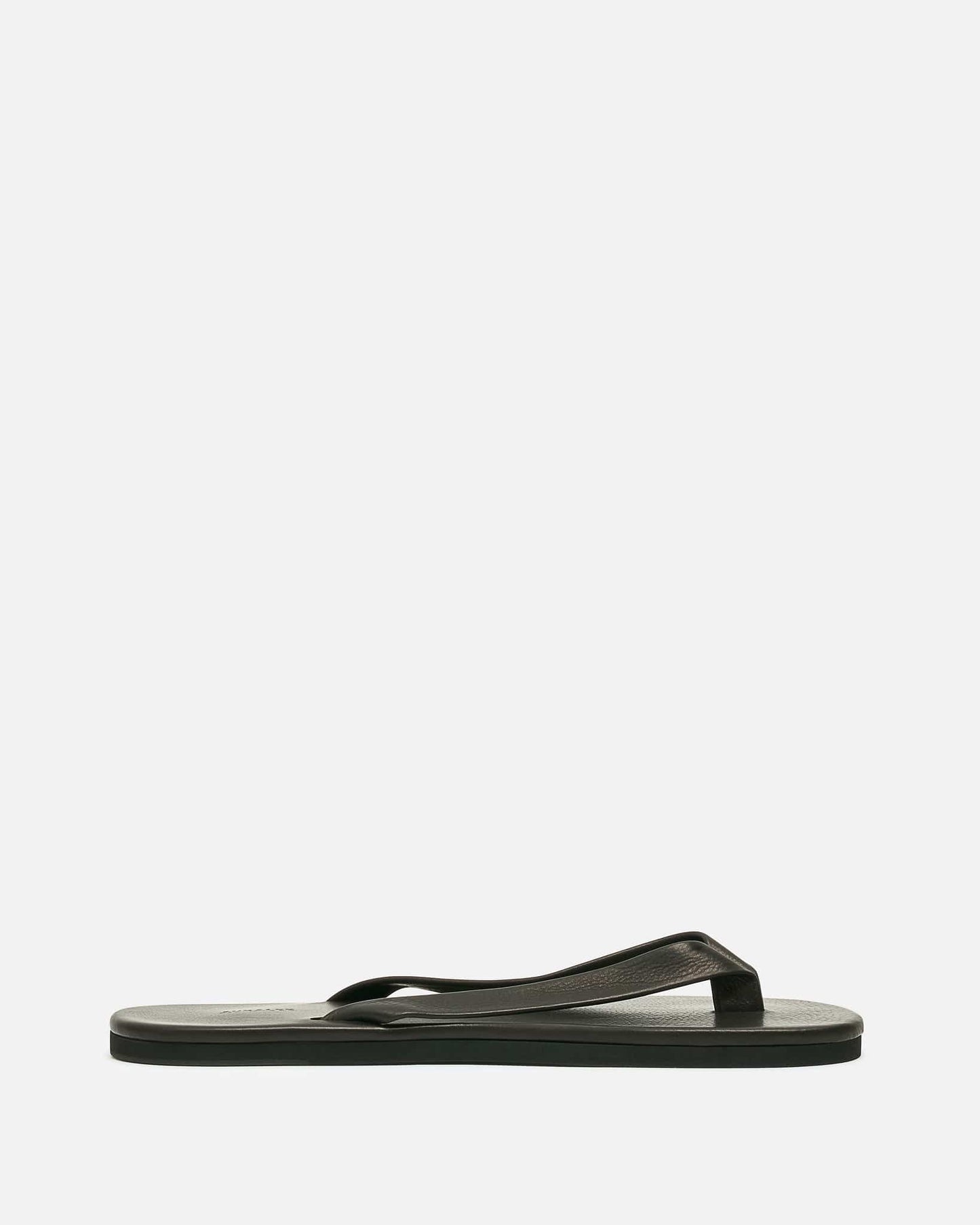 Auralee Men's Shoes Soft Leather Flip-Flops in Black