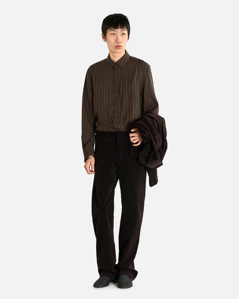 Omar Afridi Men's Pants Sol Denim Trousers in Purple