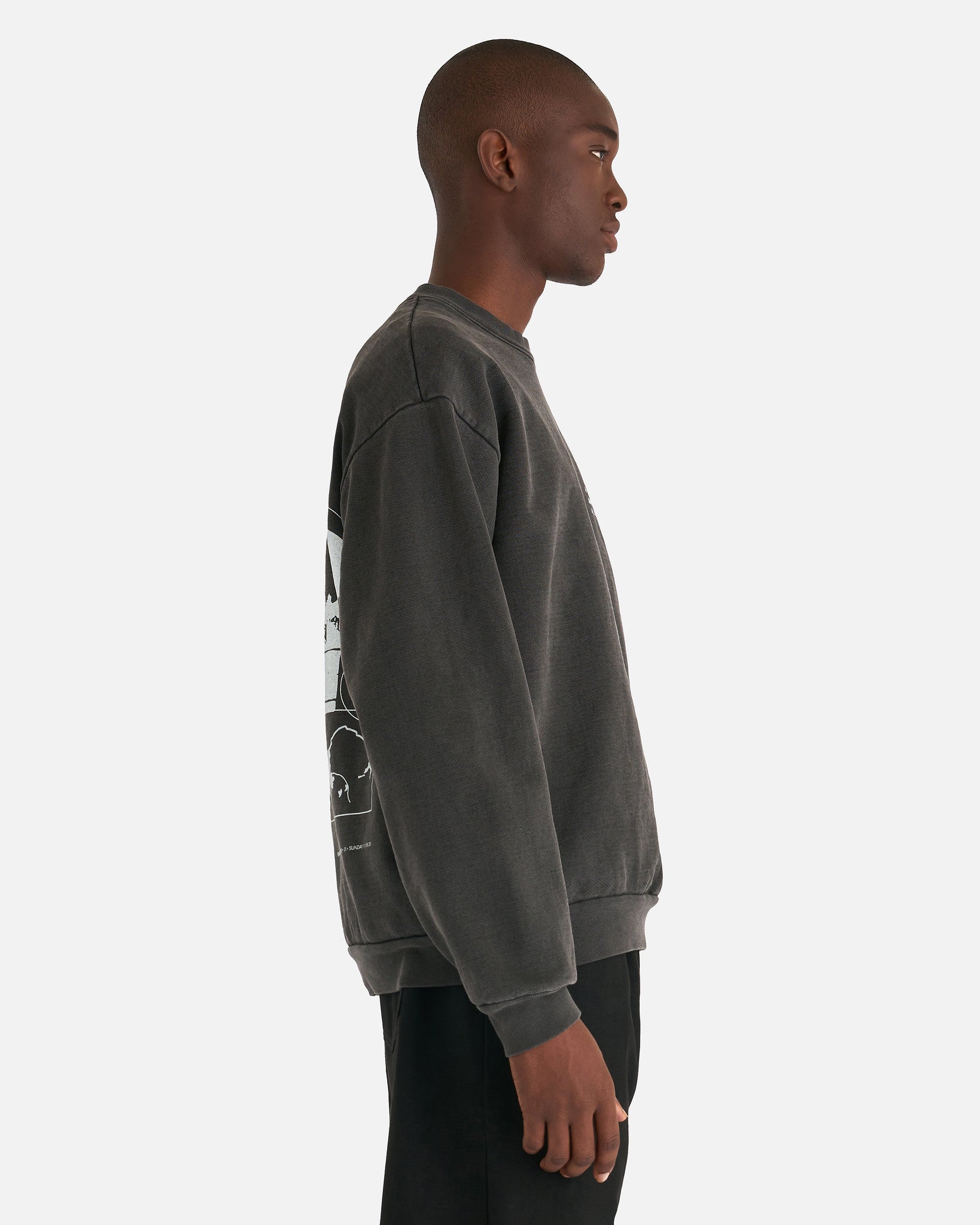 SVRN Men's Sweatshirts Sommelier Sunday 01 Crewneck in Vintage Grey