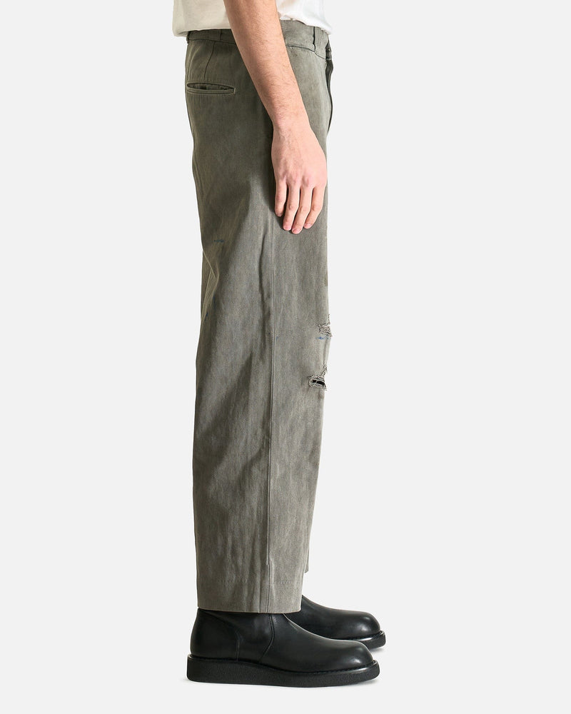 Enfants Riches Deprimes Men's Pants Soso's Repaired Trousers in Light Gray
