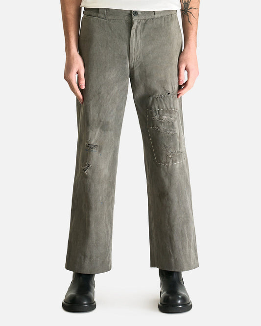 Enfants Riches Deprimes Men's Pants Soso's Repaired Trousers in Light Gray