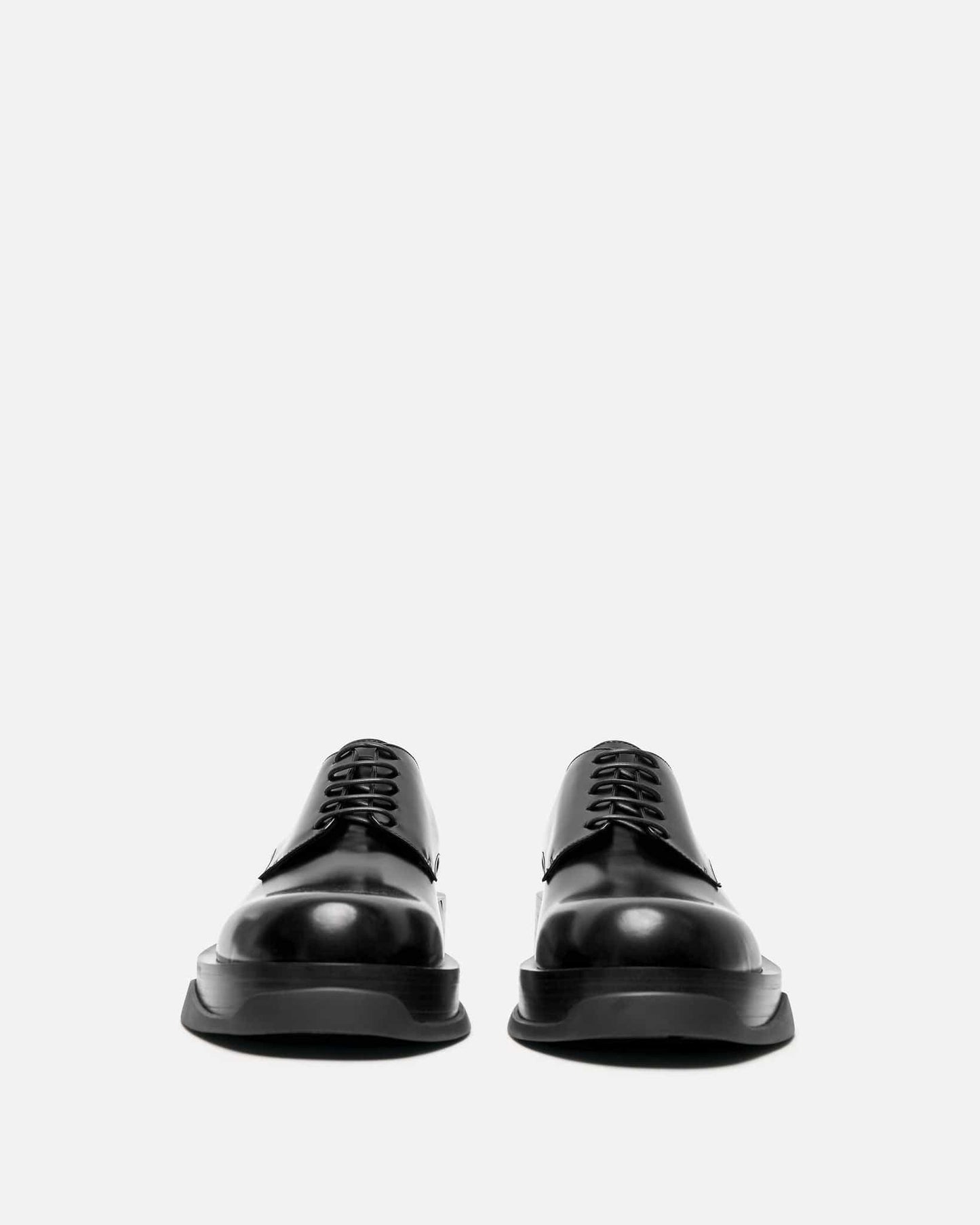 Jil Sander Men's Shoes Spazzolato Calf Leather Shoe in Black