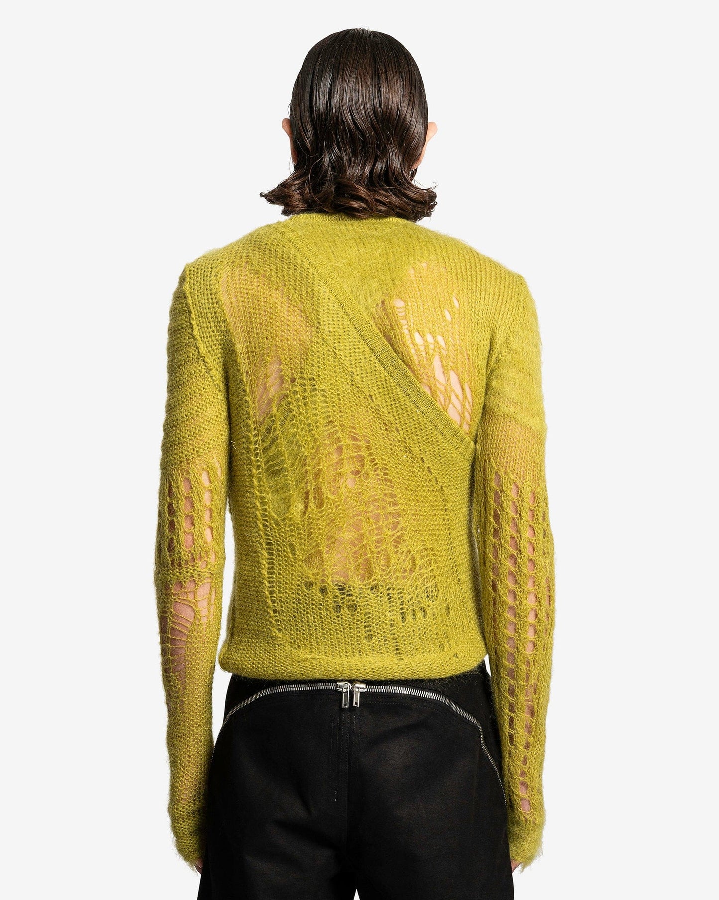 Rick Owens Men's Sweater Spider Banana in Acid