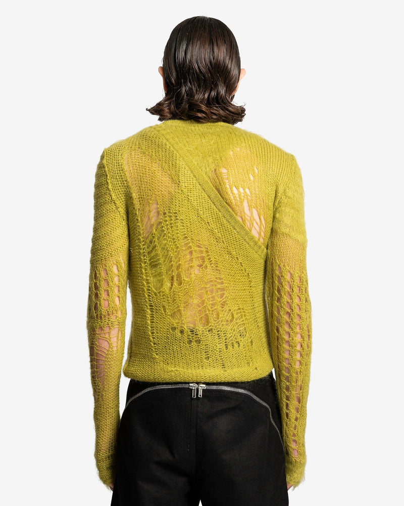 Rick Owens Men's Sweater Spider Banana in Acid