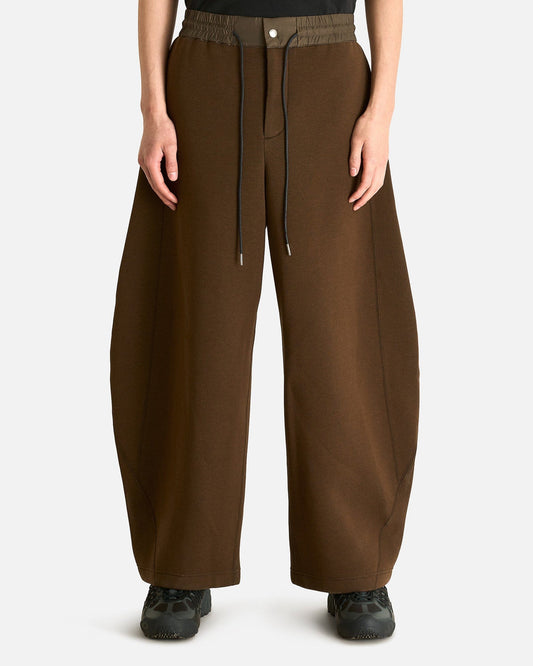 Sacai Men's Pants Sponge Sweatpants in Brown