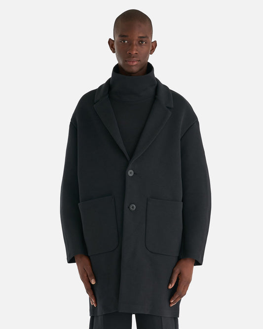 Nike Men's Coat Sportswear Tech Fleece Loose Fit Trench Coat in Black