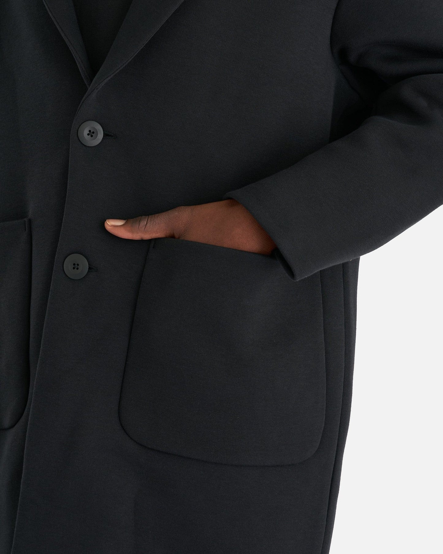 Nike Men's Coat Sportswear Tech Fleece Loose Fit Trench Coat in Black