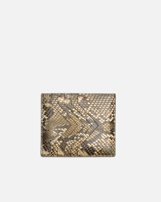 Rick Owens Leather Goods OS Square Credit Card Holder in Bosco