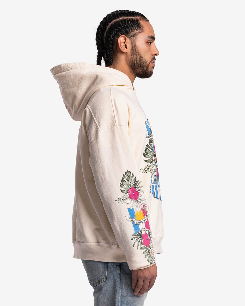 Rhude Men's Sweatshirts St. Rhude University Hoodie in Vintage White