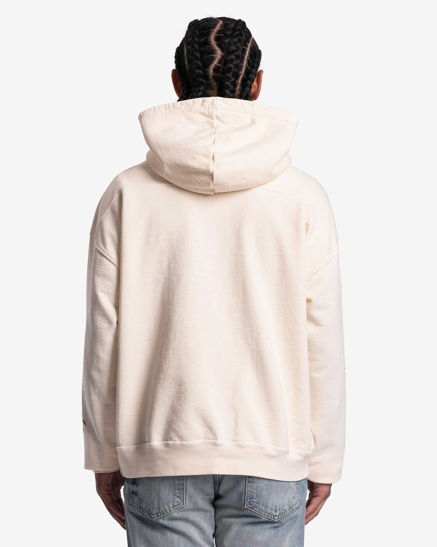 Rhude Men's Sweatshirts St. Rhude University Hoodie in Vintage White