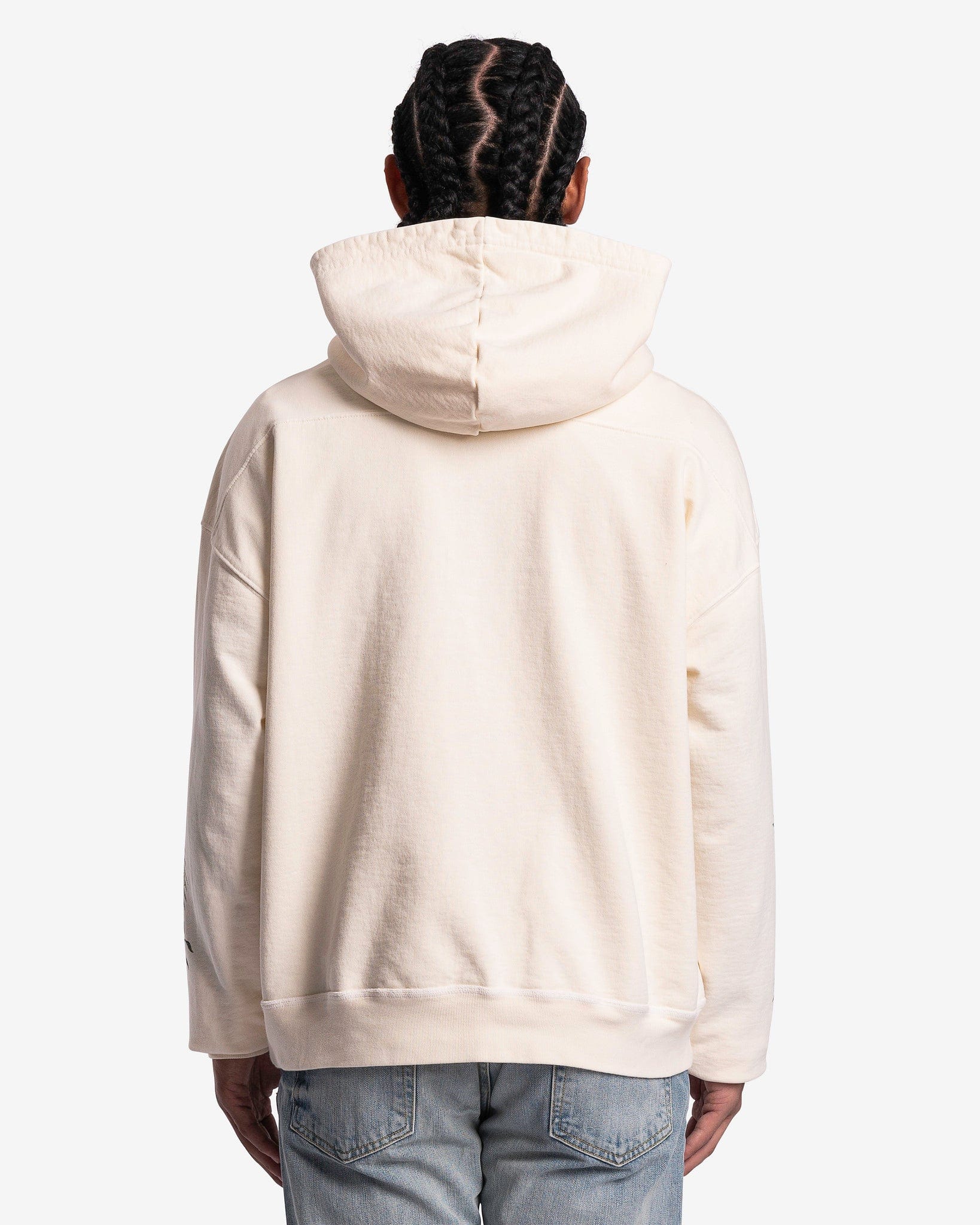 Rhude Men's Sweatshirts St. Rhude University Hoodie in Vintage White