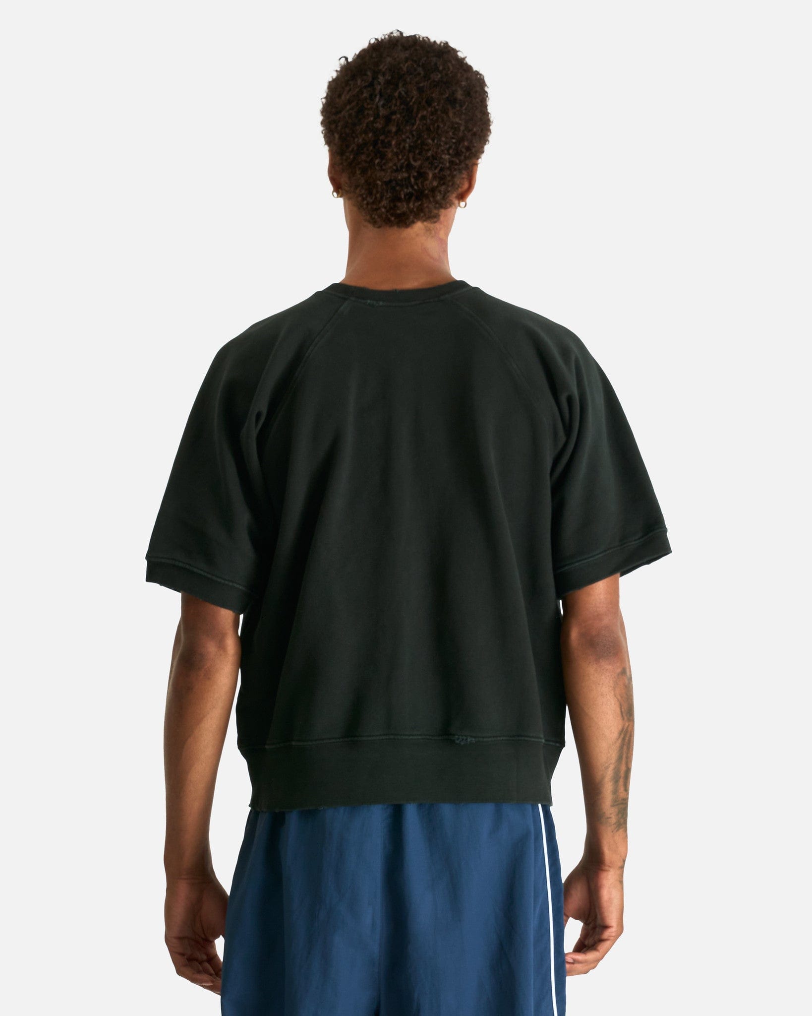 Willy Chavarria Men's Shirts State of Consciousness Papi Crewneck in Black