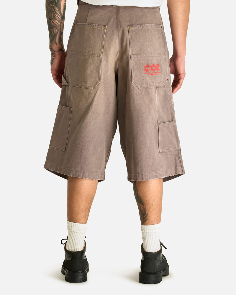 Willy Chavarria Men's Shorts Stockton Double Knee Short in Concrete