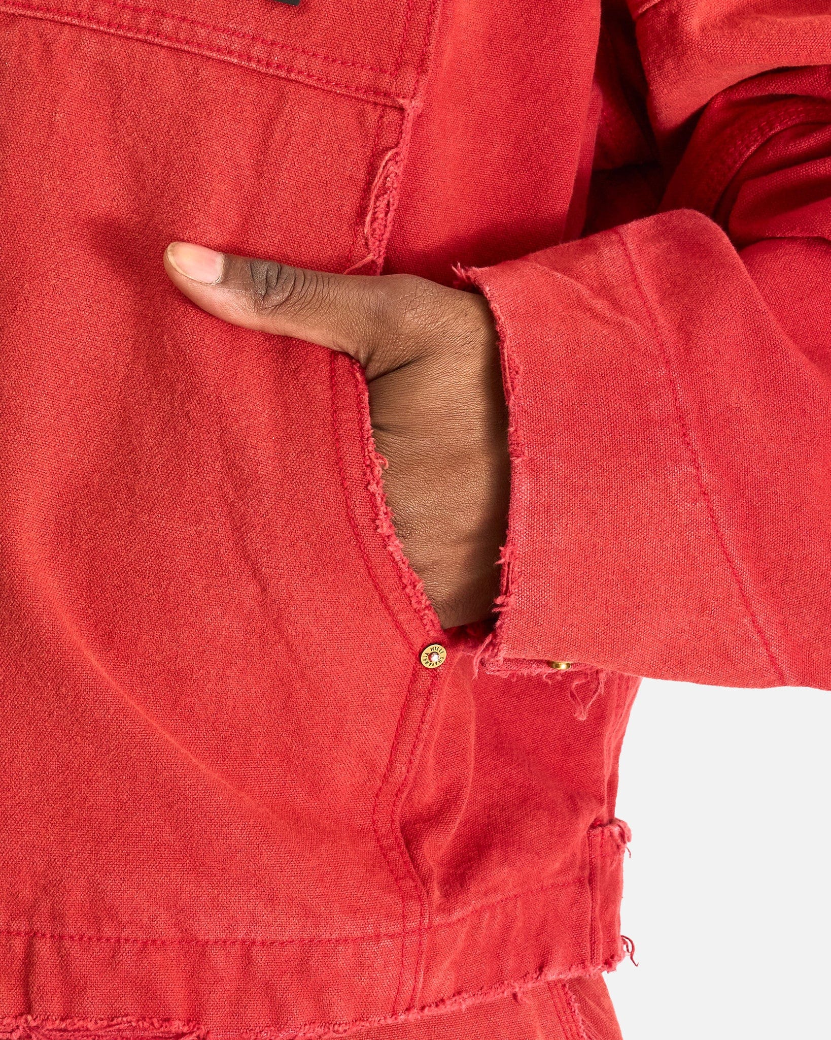 Willy Chavarria Men's Jackets Stockton Work Jacket in Red