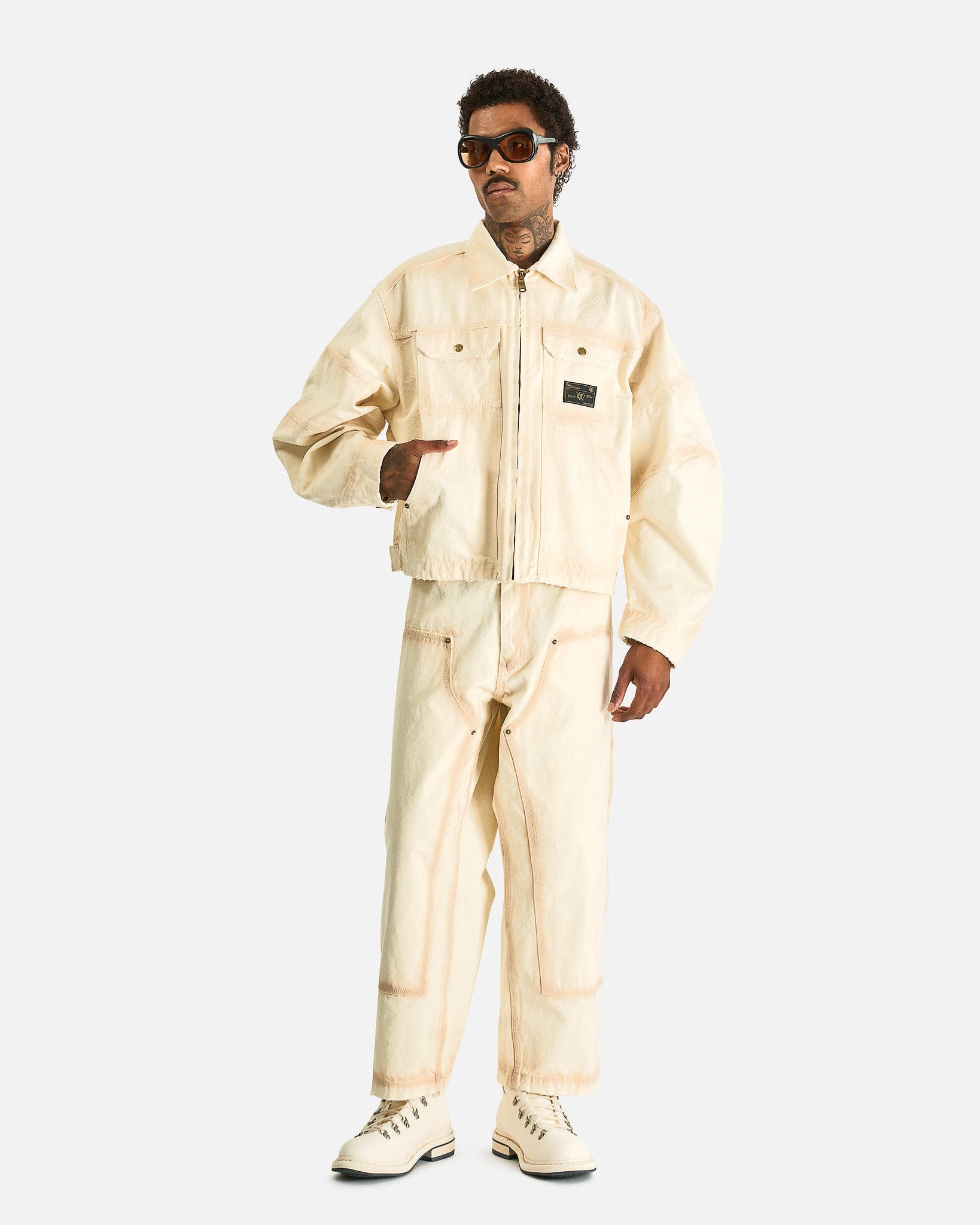 Willy Chavarria Men's Jackets Stockton Work Jacket in White