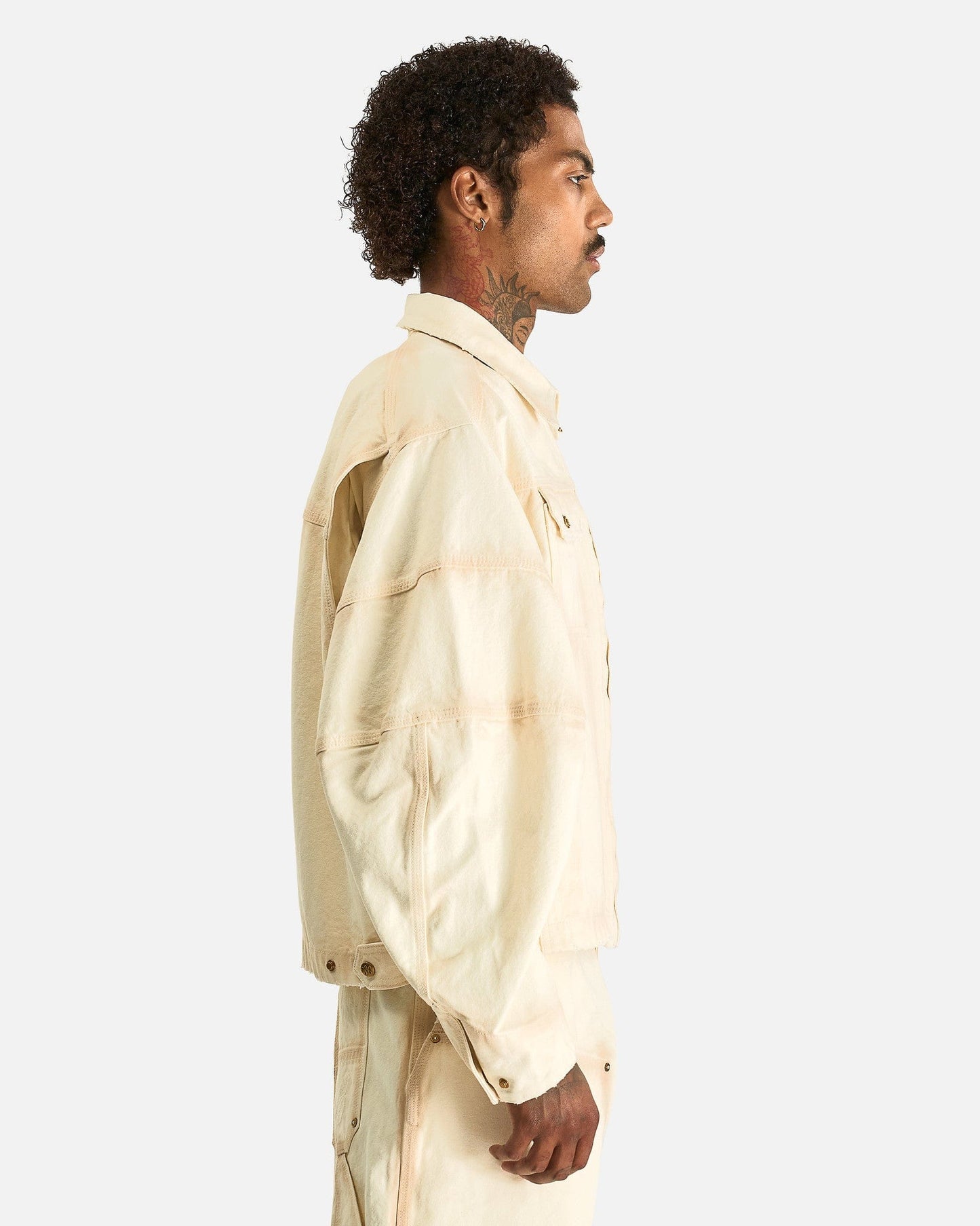 Willy Chavarria Men's Jackets Stockton Work Jacket in White