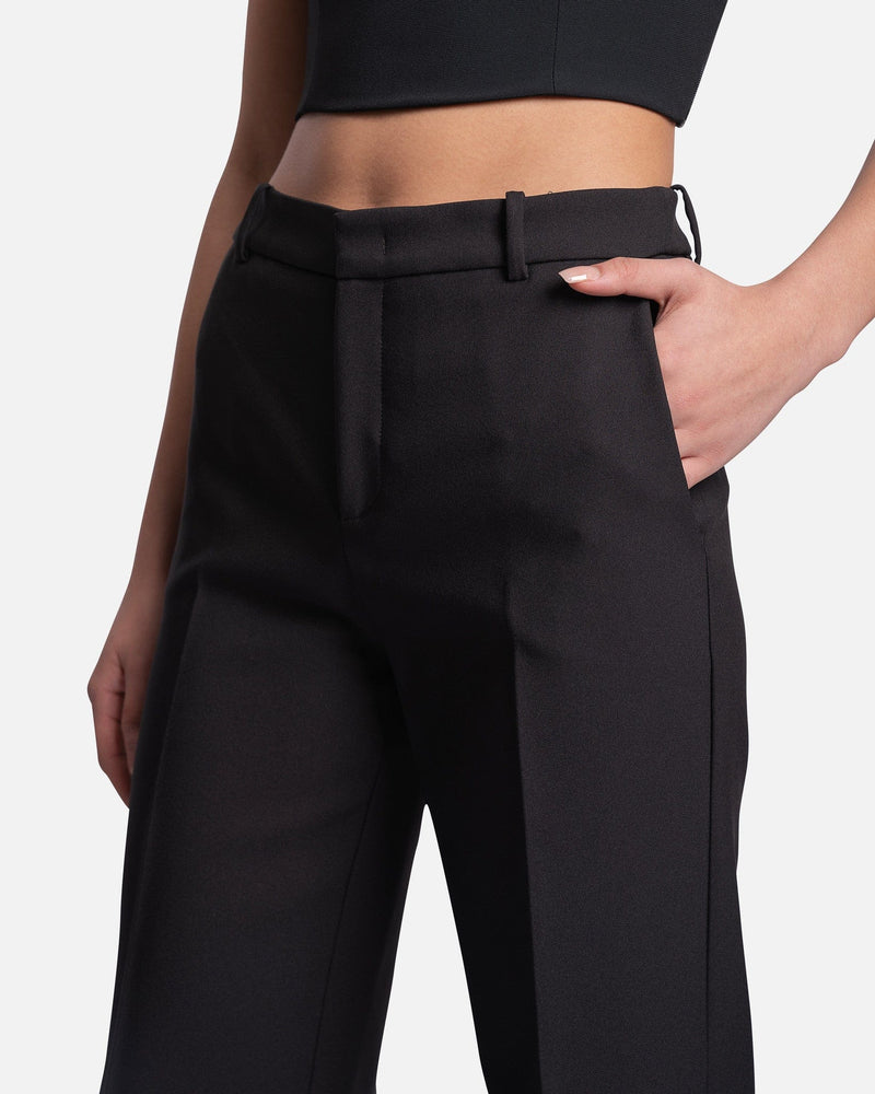 Blumarine Women Pants Straight Pants with Stitching in Black