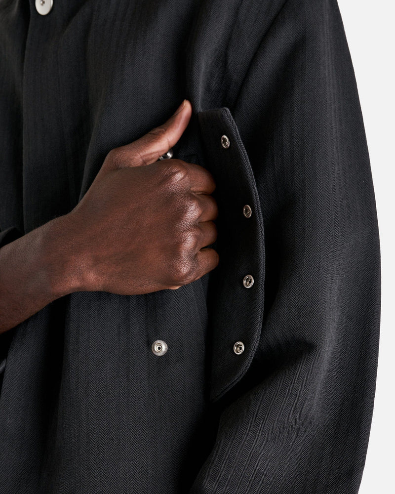Omar Afridi Men's Coat Strata Coat in Grey