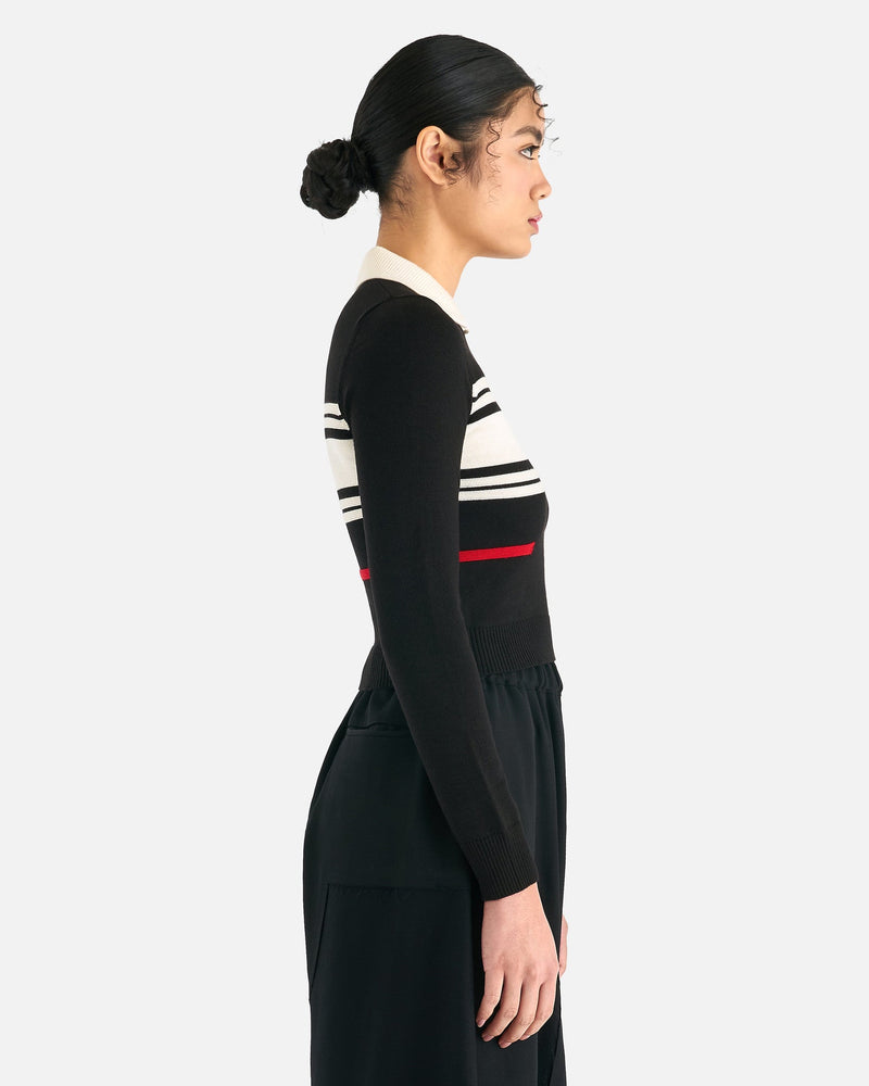 ShuShu/Tong Women Sweaters Striped Sweater in Black