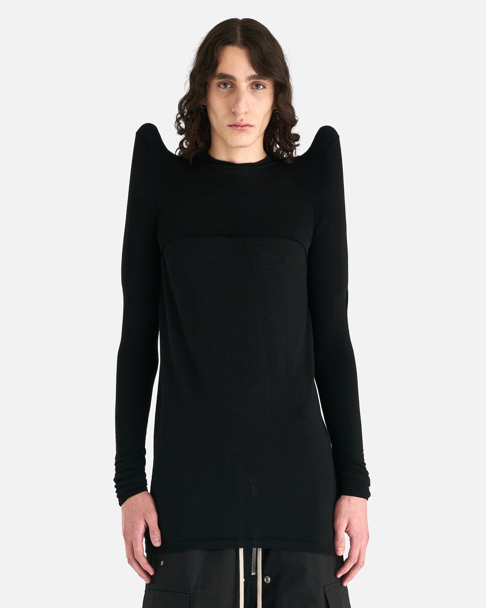 Rick Owens Strobe Bolero T-Shirt XS 黒 Strobe Bolero T-Shirt in Black – SVRN