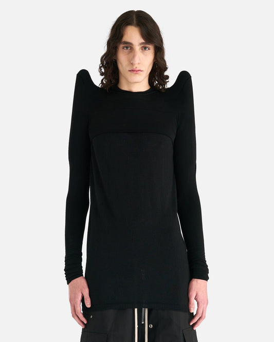 Rick Owens Men Sweaters Strobe Bolero T-Shirt in Black