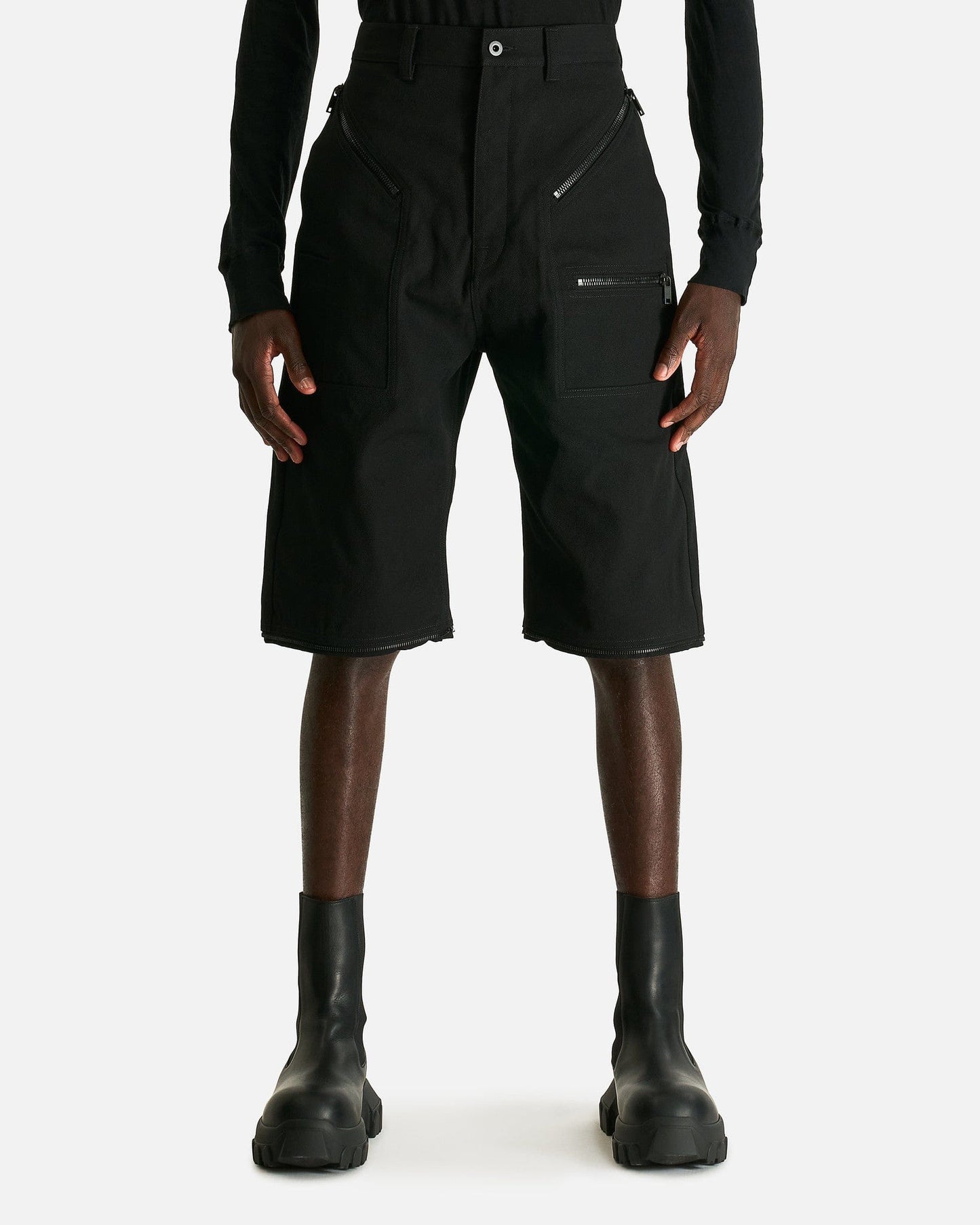 Rick Owens Men's Pants Strobe Convertible in Black