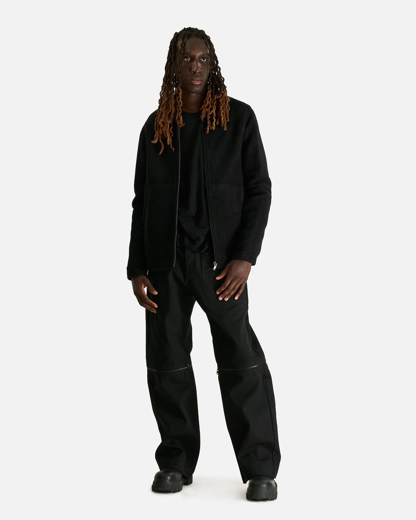 Rick Owens Men's Pants Strobe Convertible in Black