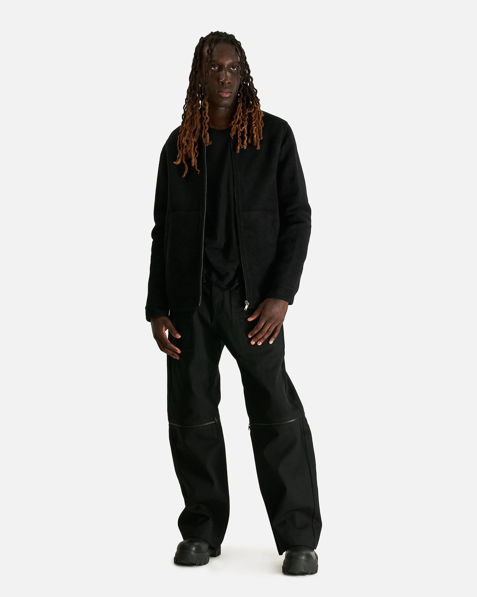 Rick Owens Men's Pants Strobe Convertible in Black