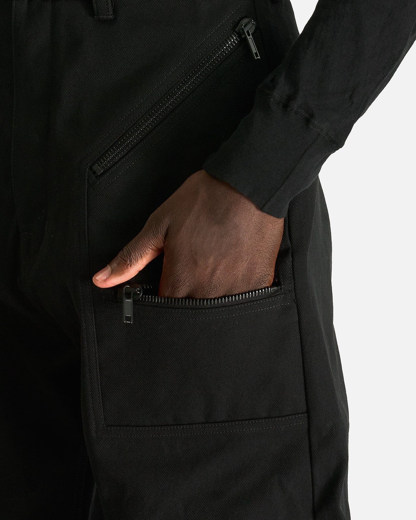 Rick Owens Men's Pants Strobe Convertible in Black