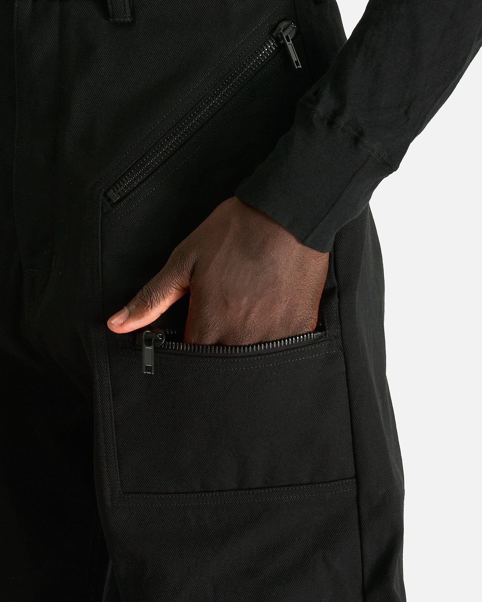 Rick Owens Men's Pants Strobe Convertible in Black