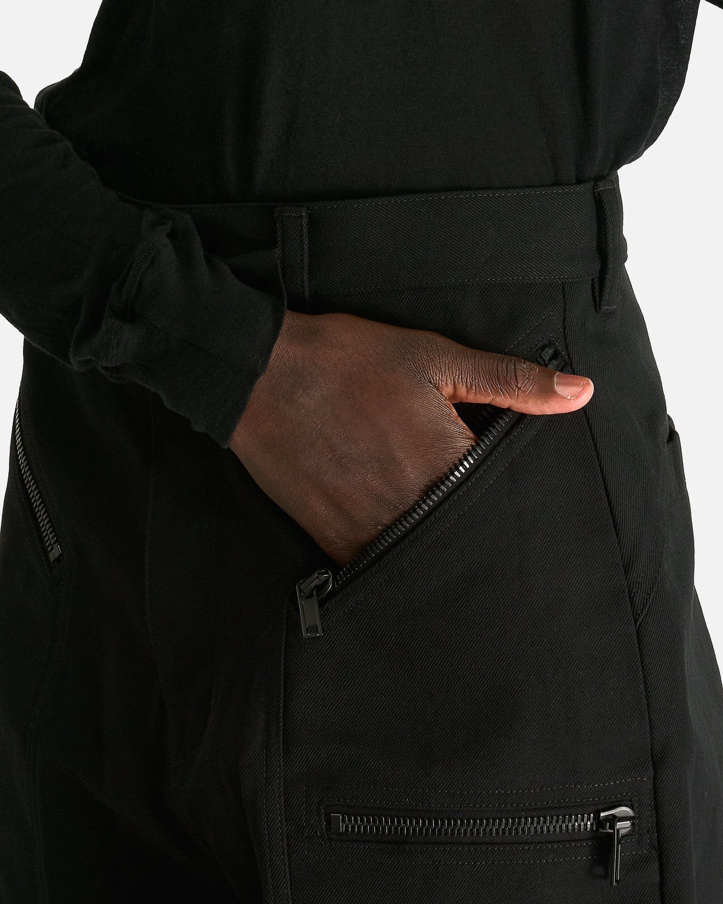 Rick Owens Men's Pants Strobe Convertible in Black