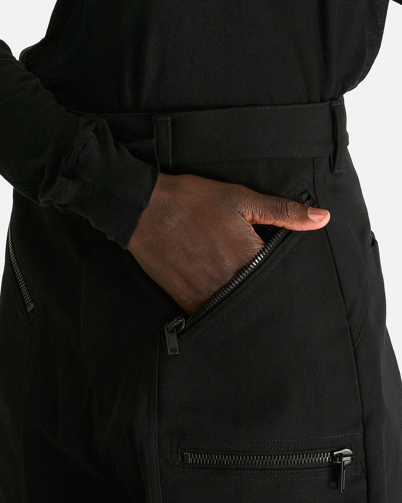 Rick Owens Men's Pants Strobe Convertible in Black