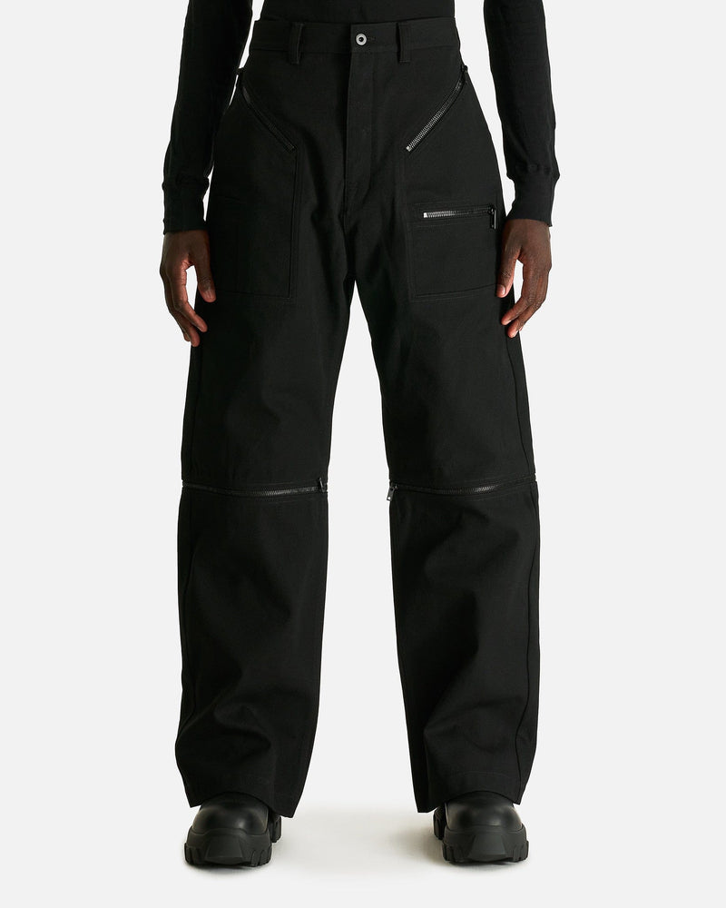 Rick Owens Men's Pants Strobe Convertible in Black